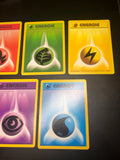 Feuer, Wasser, Blatt, Blitz, Kampf Energie Base Set (1999) - Pokémon Einzelkarte